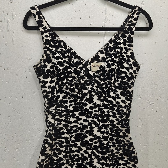 Bettie Page by Tatyana Dress Womens XS Retro Pin Up Bodycon Midi Velvet Burnout - Picture 8 of 11